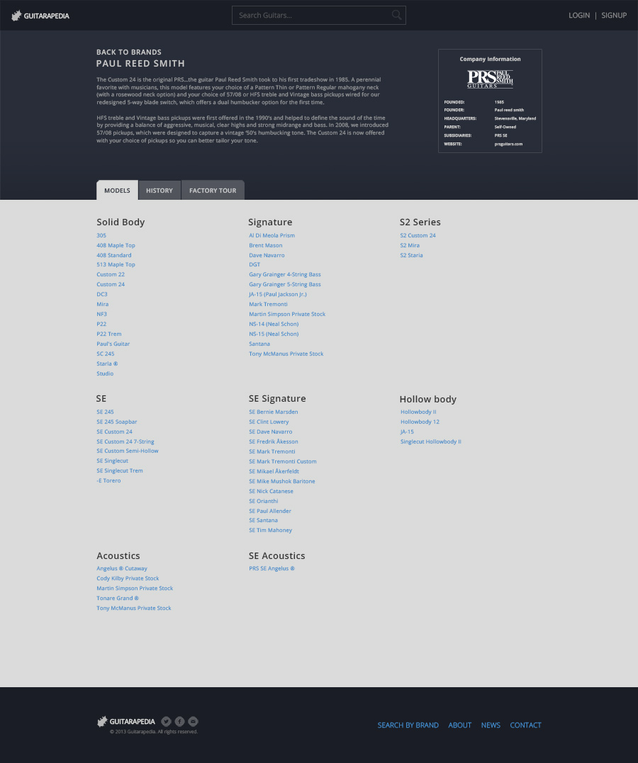 Screenshot of Program Apollo website