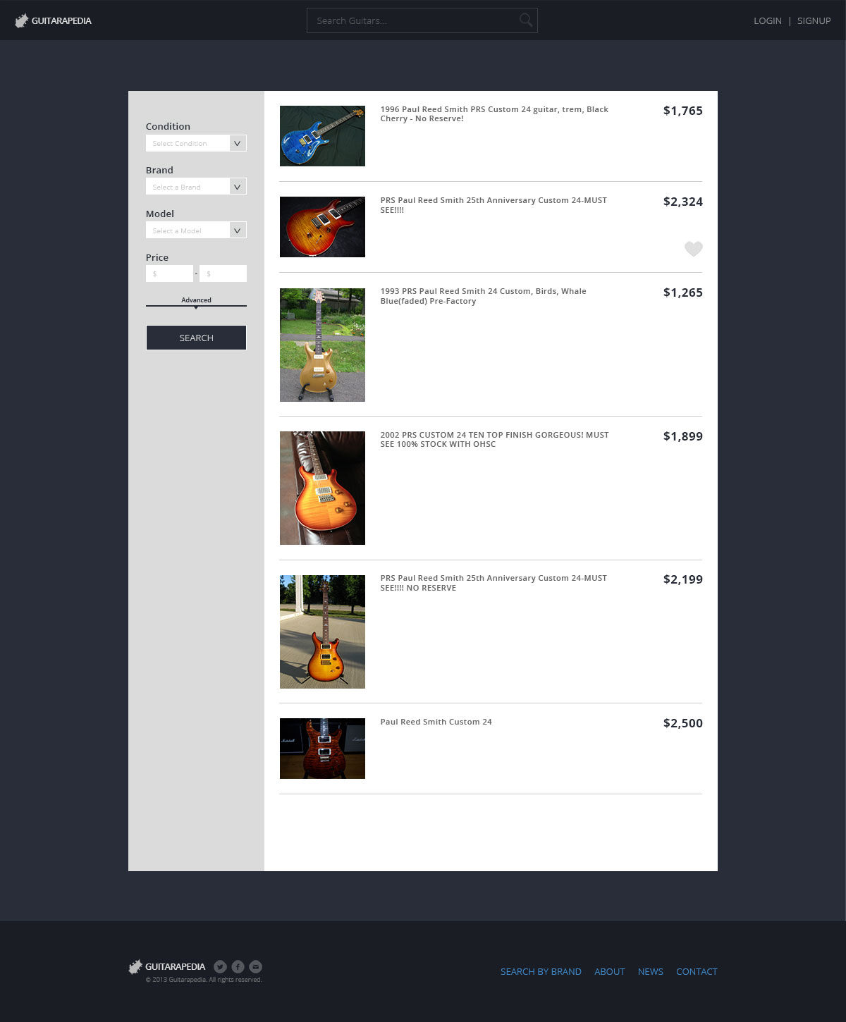 Screenshot of Program Apollo website